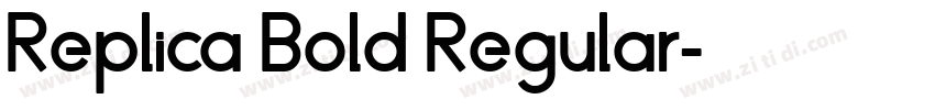 Replica Bold Regular字体转换